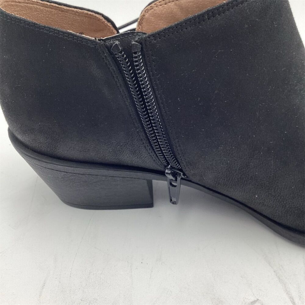 Life‎ Stride Soft  System Women's Black Suede Ankle Boots Size 10 M - Picture 7 of 10